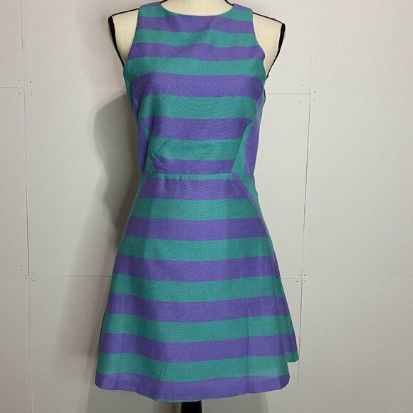 ENGLISH FACTORY Small Open Back Striped Dress NWOT - Picture 1 of 7